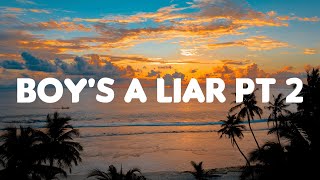 PinkPantheress amp Ice Spice  Boy’s a liar Pt 2 Lyrics [upl. by Anson]