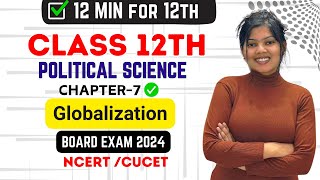 Ch7 Globalisation 12th Political Science NCERT  Studyship with Krati 2 [upl. by Lechar]