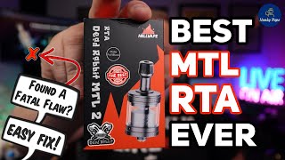 BEST MTL RTA Hellvape Dead Rabbit MTL 2 Unboxing Review Repair [upl. by Leunammi]