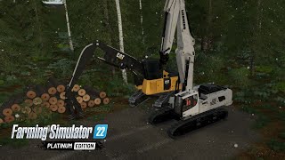 The FASTEST Way To Load amp Unload Logs  FS22  Farming Simulator 22  Logging  Forestry [upl. by Ursas]