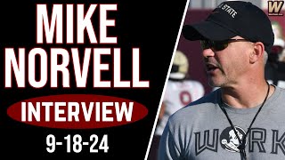 Mike Norvell Praises Defense Communication  Cal Week Interview  FSU Football  Warchant TV FSU [upl. by Daffie286]