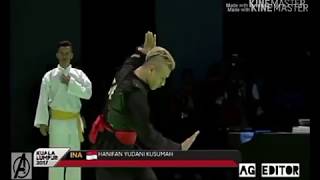 Hanifan Yk VS Pesilat Malaysia video editing with songs Meraih bintang sung by Via valen [upl. by Ydnac181]