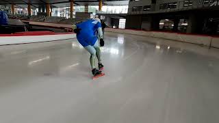 Schaatstechniek speedskating technique fine tuning in Inzell of Tilburg [upl. by Neb]