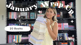 BEST READING MONTH  JANUARY READING WRAP UP  20 BOOKS [upl. by Fraase]