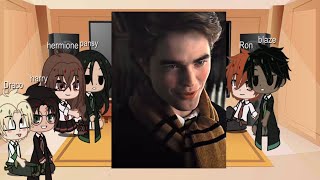 Harry Potter cast react to Cedric shortdrarry💚❤️ [upl. by Inalaehon]