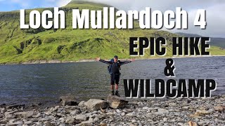 EPIC Hike and Wildcamp in the Remote Scottish Highlands Loch Mullardoch munros [upl. by Amsirahc]