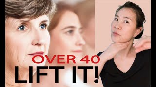 THE BEST FACE MASSAGE TECHNIQUES TO LIFT FACE OVER 40 PLUS However any age can do it [upl. by Cilurzo]