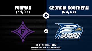 2005 Week 10  Furman at Georgia Southern [upl. by Cissej]