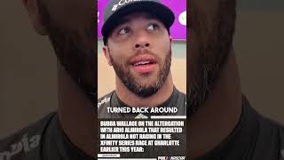 Bubba Wallace on altercation with Aric Almirola 👀 NASCARonFOX FOXSports [upl. by Emsmus324]