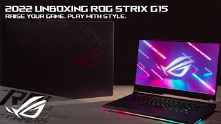 Unboxing the ROG Strix G15 2022  ROG [upl. by Maitund293]