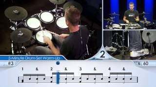 5Minute DrumSet WarmUp Beginner  Drum Lesson [upl. by Esyned]