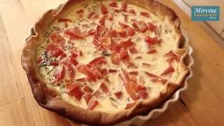 Quiche à la salicorne chèvre frais et tomates [upl. by Imef38]