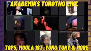 Akademiks Toronto Twitch  Top5 amp Moula 1st Smoke  Yung Tory Checked By AJ amp More Pt2 [upl. by Hayashi]