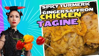 Spicy turmeric ginger saffron chicken tagine [upl. by Osyth]