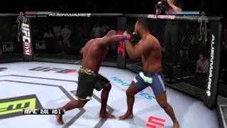 PS4 EA UFC Rampage Jackson v Rashad Evans Gameplay HD [upl. by Celeste]