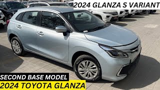 2024 Glanza S Model Review  Second Base Model  2024 Toyota Glanza S Review On Road Price [upl. by Ehrsam]