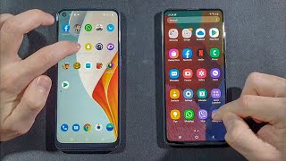 OnePlus Nord N100 vs Samsung A51 Comparison Speed Test [upl. by Tnerb]