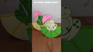 Diy paper craft Frog  dancing frog kids craftideas craft frogdrawing diy shorts viralshorts [upl. by Evie]