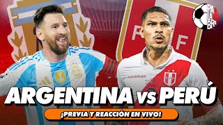 ARGENTINA VS PERÚ TRANSMISIÓN EN VIVO  PALABRA DE HINCHA [upl. by Jobie]