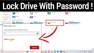 How To Lock Drive With Password Protection In Windows 11  Protect Hard Drive [upl. by Ccasi]