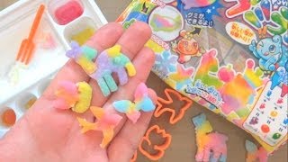 Kracie Popin Cookin Oekaki Gummy Land おえかきグミランド [upl. by Lambertson704]