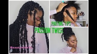 PASSION TWIST TUTORIAL HOW TO PART  TALK THROUGH FT 2nd TOUCH DOWN EDGE TAMER [upl. by Lucilla]