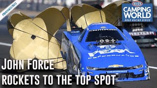 John Force rockets to the top spot in Seattle [upl. by Shandy]