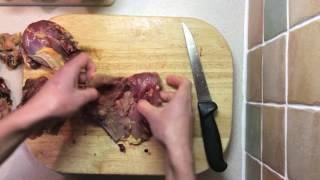 How To Bone Out A Pheasant Pheasant Stuffed With Black Pudding amp Apple [upl. by Yule]