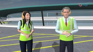 Aircraft Marshalling and Push back Procedure [upl. by Ezirtaeb530]