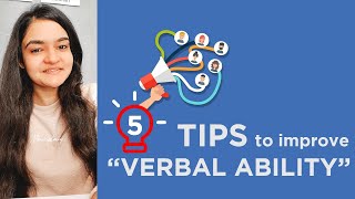 5 Tips to improve Verbal Ability [upl. by Airednaxela668]