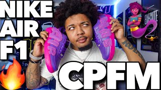 CPFM NIKE AIR FORCE 1 ‘FUCHSIA DREAM’ DETAILED UNBOXING🧞‍♀️ [upl. by Cochard703]