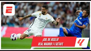 REAL MADRID empata 11 ante GETAFE con el primer gol de Joselu en la campaña  La Liga [upl. by Llenal996]