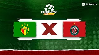 CAMPEONATO CATARINENSE BRUSQUE X CONCÓRDIA  QUARTAS DE FINAL  AO VIVO E COM IMAGENS [upl. by Llertnek]