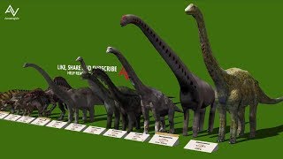 Dinosaur Size Comparison 3D  Smallest to Biggest [upl. by Opal]