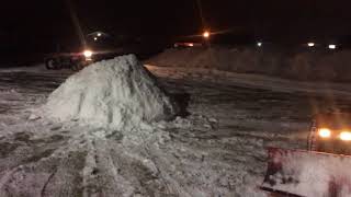 Massey Ferguson 1010 WILD ride through deep snow [upl. by Narej]