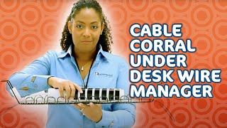 Cable Corral Under Desk Wire Manager [upl. by Fellner]