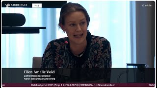 NVCA  Høring om Statsbudsjett 2025 11oktober 2025 [upl. by Nosneb]