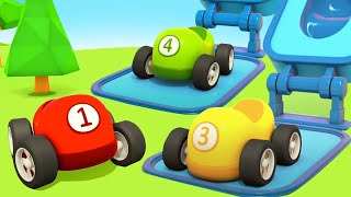 Full episodes of Helper Cars cartoons for kids Learn colors for kids Animation for kids [upl. by Airogerg]