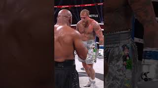 Jake Paul bows to Mike Tyson at the end of the match PaulTyson [upl. by Mcfadden324]