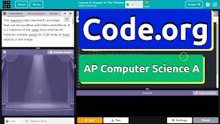 Codeorg Lesson 62 Images in The Theater  Tutorial with Answers  CSA Unit 5 [upl. by Alphonsa469]