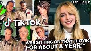 McKenna Grace On Her Viral Ghostbusters TikTok Videos ✨ 👻  Ghostbusters Frozen Empire [upl. by Abixah]