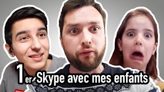 1er Skype avec mes enfants  Le Parfait Inconnu [upl. by Ahsilac934]