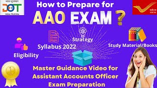 AAO EXAM PREPARATION POSTAL2024 AAO EXAM SYLLABUS ELIGIBILITY PATTERN STRATEGY MATERIAL amp BOOKS [upl. by Zetnauq260]