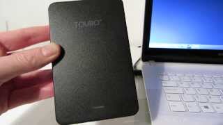 HGST Touro USB 30 Hard Drive Speed Test  Review [upl. by Aztinay]