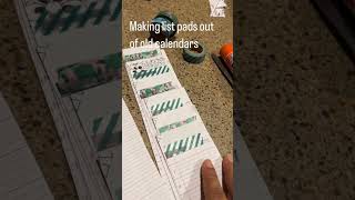 Got an old calendar or planner Make a note pad or 2 dailyplanner calendar junkjournalideas [upl. by Mehitable]