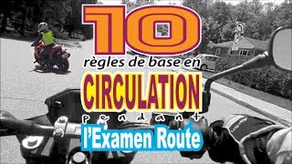 10 Règles de Base en Circulation Examen Route [upl. by Ahsoj]