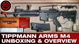 Tippman Airsoft M4 Unboxing and Overview [upl. by Darleen]