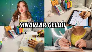 SINAVLAR GELDİ⭐️ders çalışma günlüğümEcre Ay [upl. by Meyers444]