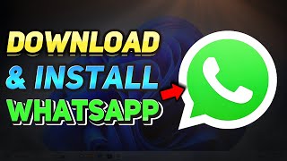 How to Download WhatsApp in Laptop or PC Windows 1011 Tutorial [upl. by Hettie]