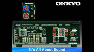 ONKYO HowTo Series Hook Up 51 or 71 Speaker Configuration [upl. by Landes]